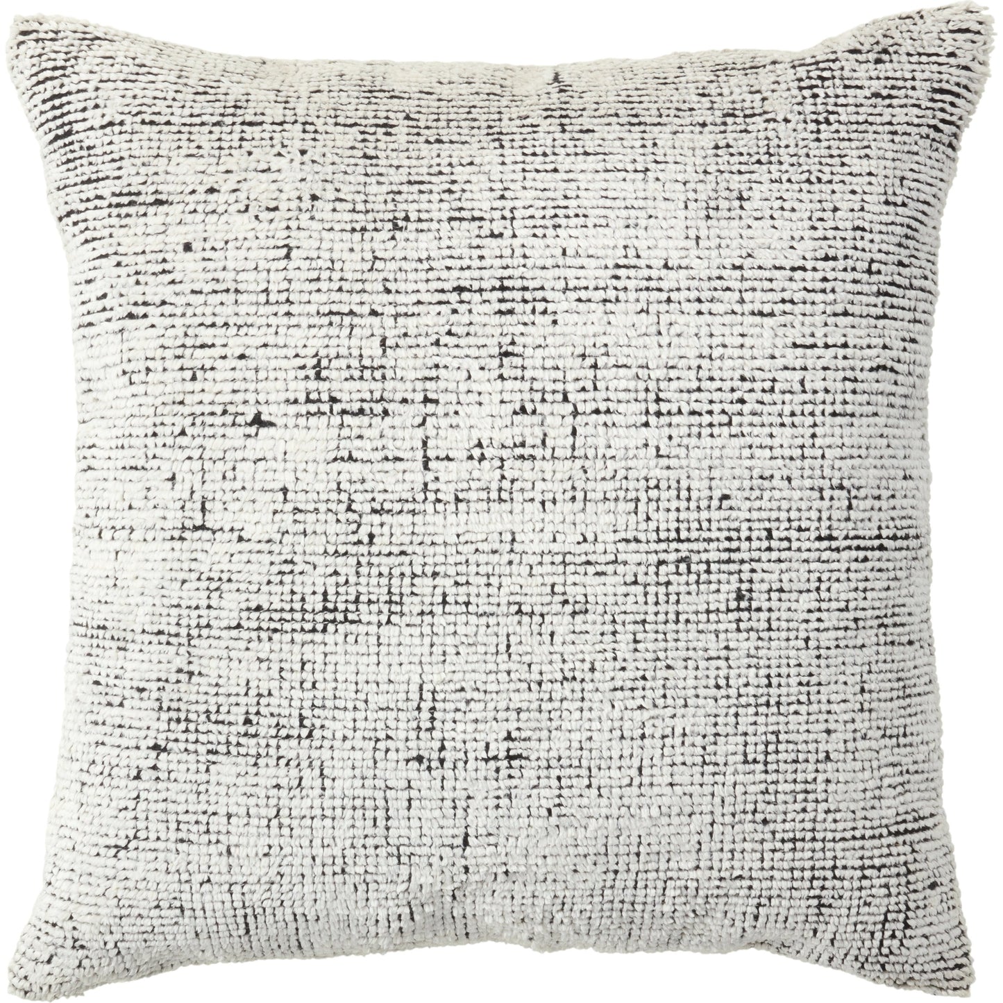 001 SI-2062215,SI-2062216,SI-2354726 | Primary Silo | Montane MNT01 Pillow by Jaipur Living in cream, black. Made from 50% wool 50% silk in a cottage & farmhouse style.