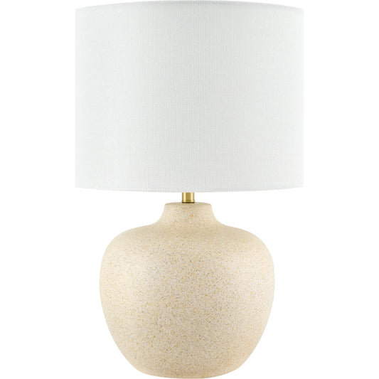 Monowai Accent Table Lamp by Surya. Made from ceramic, linen, polyester in a transitional style.