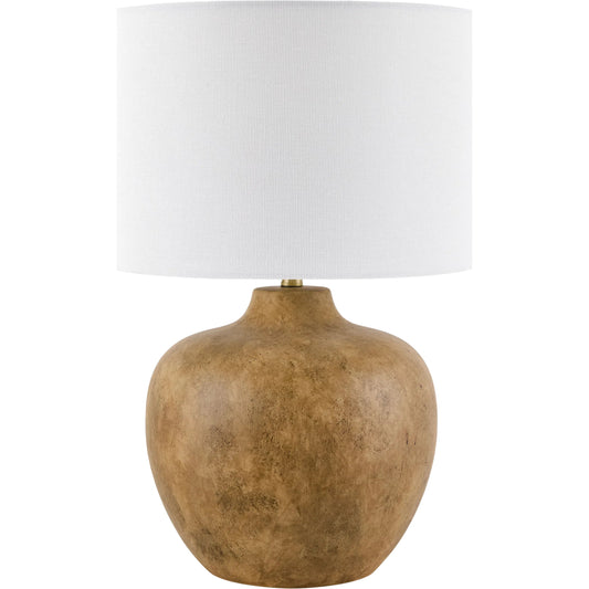 Monowai Accent Table Lamp by Surya. Made from ceramic, linen, polyester in a transitional style.