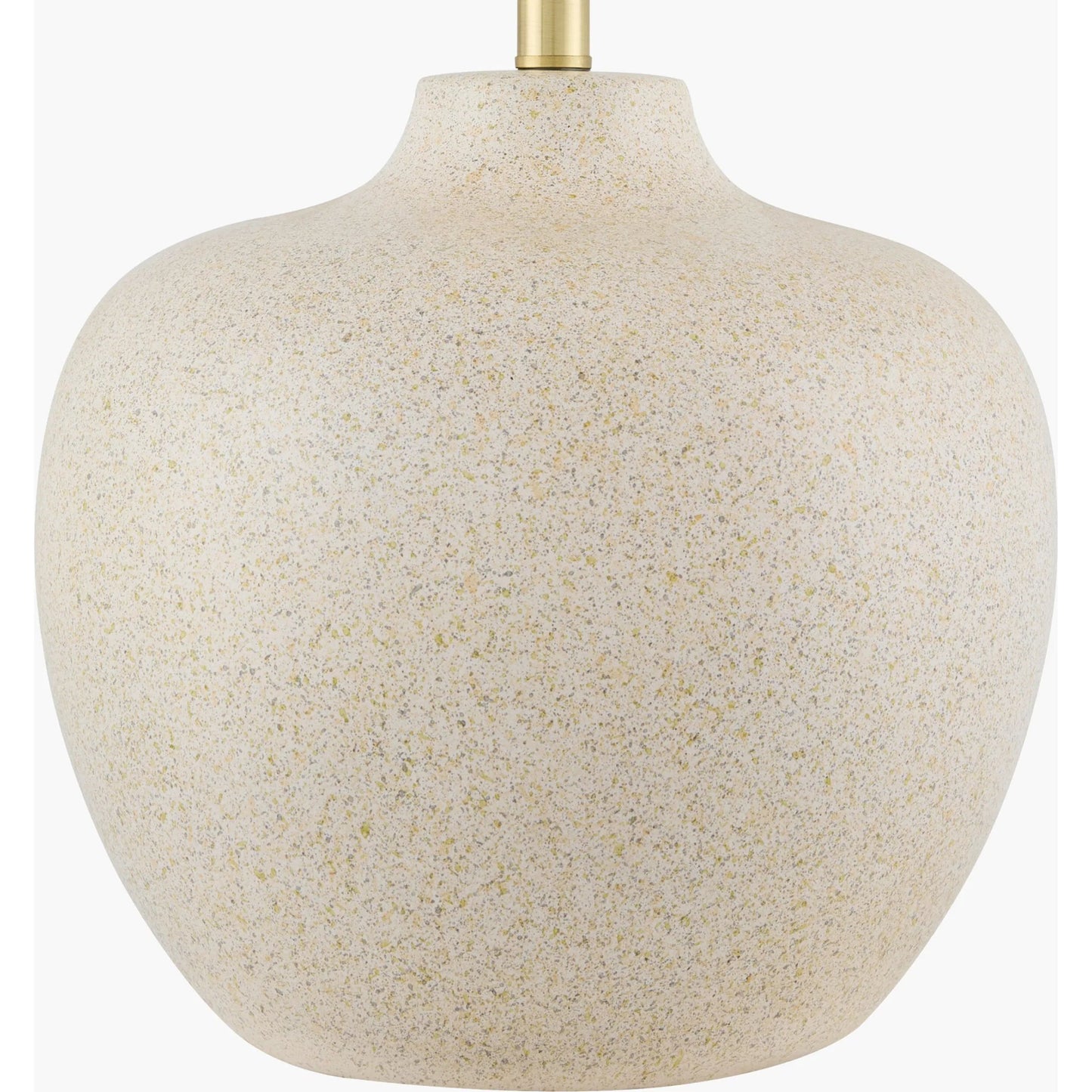 003 SI-2459972 | Closeup | Monowai Accent Table Lamp by Surya. Made from ceramic, linen, polyester in a transitional style.
