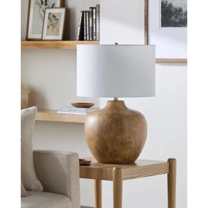 Monowai Accent Table Lamp by Surya. Made from ceramic, linen, polyester in a transitional style.
