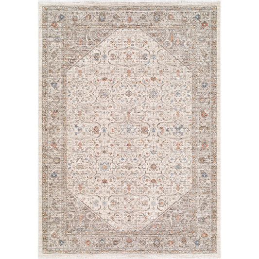 Montreux MNX-2300 Rug by Livabliss in light gray, ivory, gray, medium brown, denim, slate. Made from polyester in a unique style.
