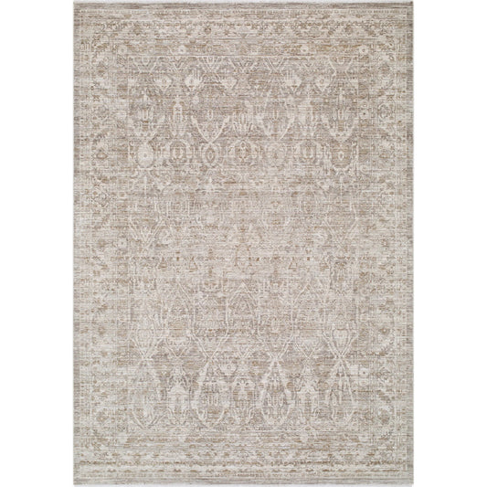 Montreux MNX-2302 Rug by Livabliss in light gray, ivory, gray, medium brown. Made from polyester in a unique style.