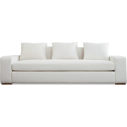 Thomas Sofa by Moe's Home Collection. Made from upholstery: 100% polyester, 70% feather, 30% fiber fill, solid wood, plywood frame in a unique style.