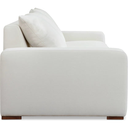 Thomas Sofa by Moe's Home Collection. Made from upholstery: 100% polyester, 70% feather, 30% fiber fill, solid wood, plywood frame in a unique style.