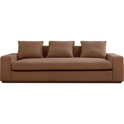 Thomas Sofa by Moe's Home Collection. Made from upholstery: 100% polyester, 70% feather, 30% fiber fill, solid wood, plywood frame in a unique style.