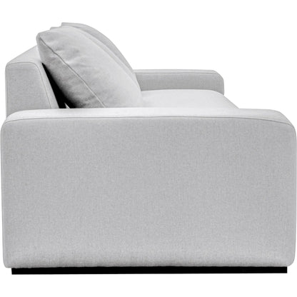 Thomas Sofa by Moe's Home Collection. Made from upholstery: 100% polyester, 70% feather, 30% fiber fill, solid wood, plywood frame in a unique style.