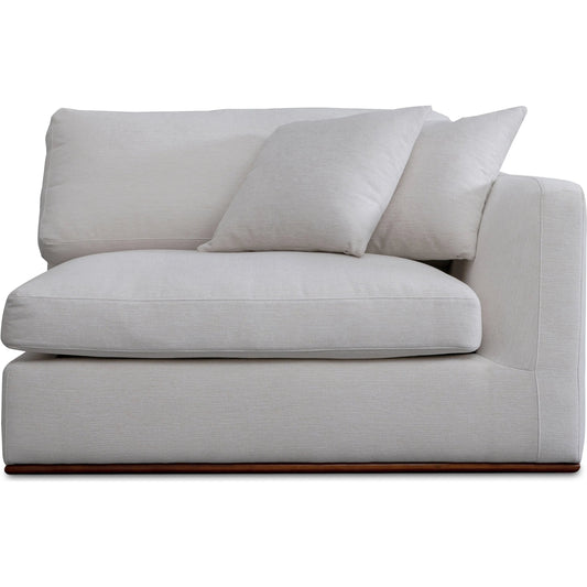 Rue Arm Facing Chair by Moe's Home Collection. Made from upholstery: 100% polyester, 70% feather, 30% fiber fill, solid wood, plywood frame in a unique style.