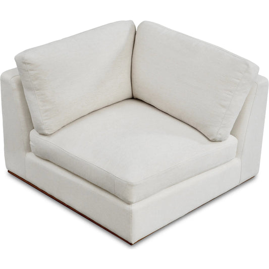 Rue Corner Chair by Moe's Home Collection. Made from upholstery: 100% polyester, 70% feather, 30% fiber fill, solid wood, plywood frame in a transitional style.