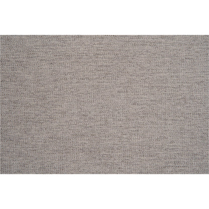 Rue Ottoman by Moe's Home Collection in flecked grey. Made from upholstery: 100% polyester, 70% feather, 30% fiber fill, solid wood, plywood frame in a transitional style.