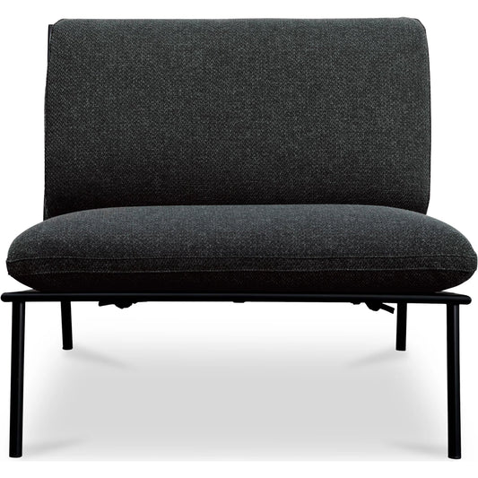 Salma Outdoor Accent Chair by Moe's Home Collection. Made from stainless steel frame, 100% olefin fabric, quick dry foam in a unique style.