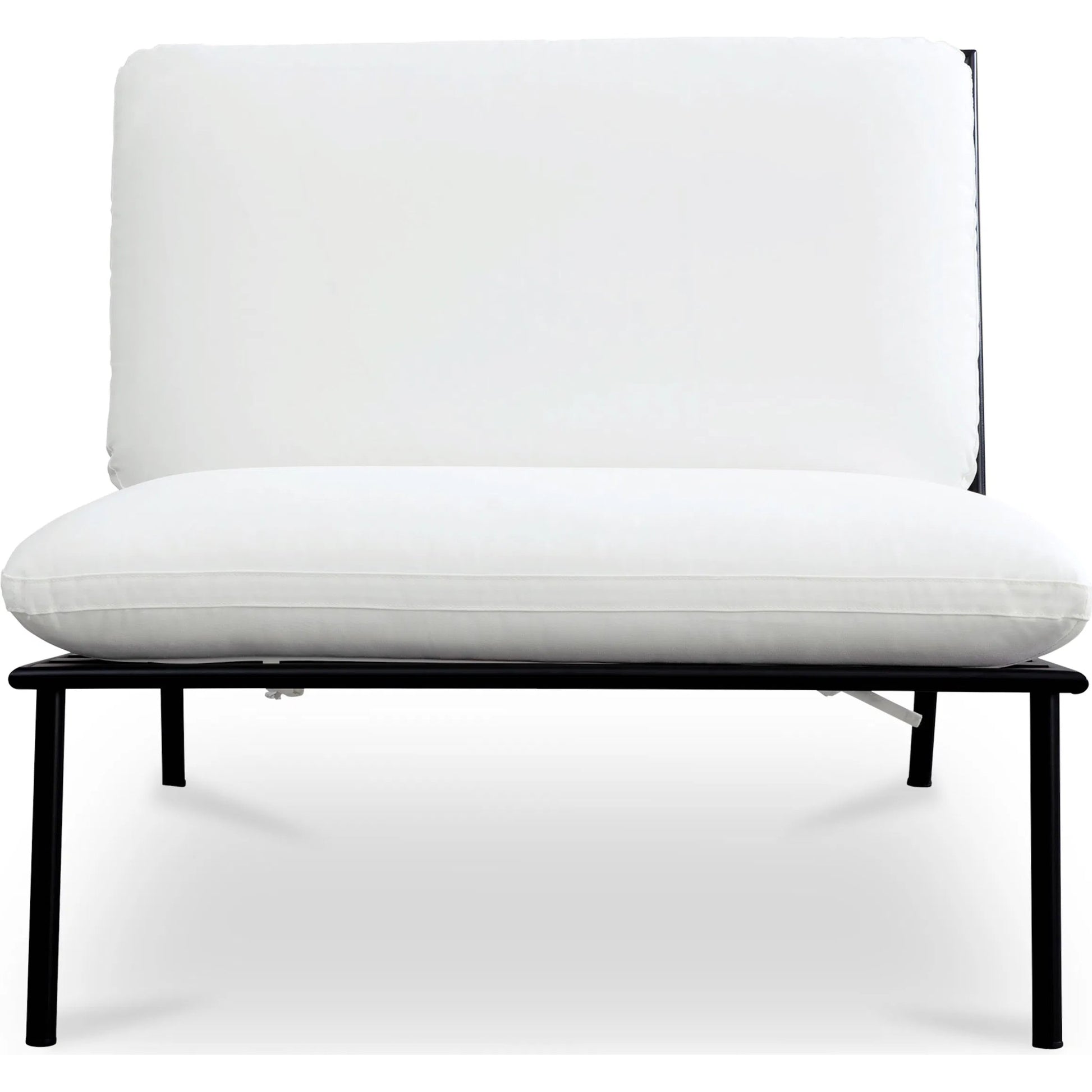 Salma Outdoor Accent Chair by Moe's Home Collection. Made from stainless steel frame, 100% olefin fabric, quick dry foam in a transitional style.