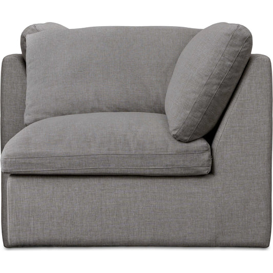 Miles Outdoor Corner Chair by Moe's Home Collection. Made from aluminum frame, 100% olefin fabric, quick dry foam in a unique style.
