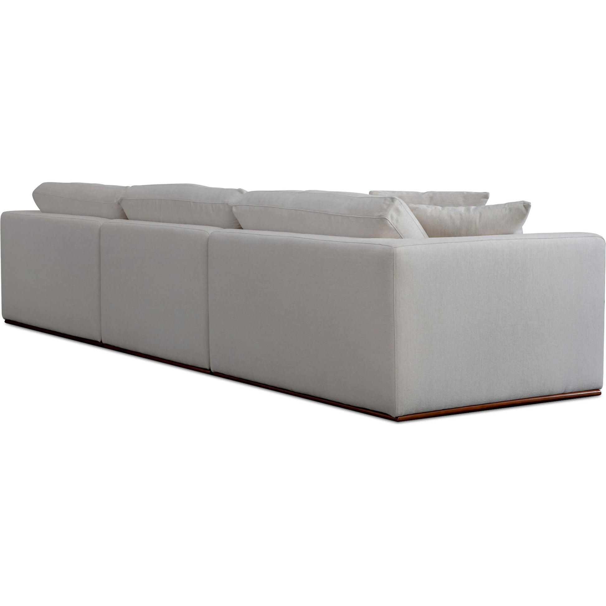 Rue Modular Sofa by Moe's Home Collection in dark green. Made from upholstery: 100% polyester, 70% feather, 30% fiber fill, solid wood, plywood frame in a transitional style.