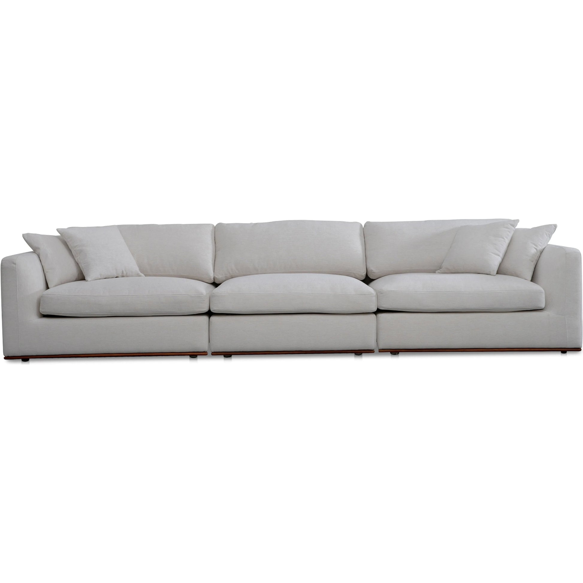 Rue Modular Sofa by Moe's Home Collection in dark green. Made from upholstery: 100% polyester, 70% feather, 30% fiber fill, solid wood, plywood frame in a transitional style.