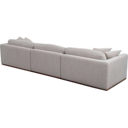 Rue Modular Sofa by Moe's Home Collection in dark green. Made from upholstery: 100% polyester, 70% feather, 30% fiber fill, solid wood, plywood frame in a transitional style.