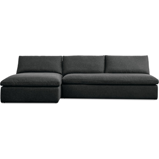 Miles Outdoor Modular 2 Piece Sofa by Moe's Home Collection. Made from aluminum frame, 100% olefin fabric, quick dry foam in a unique style.