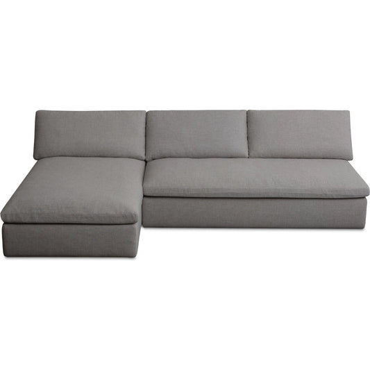 Miles Outdoor Modular 2 Piece Sofa by Moe's Home Collection. Made from aluminum frame, 100% olefin fabric, quick dry foam in a unique style.