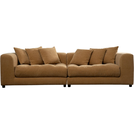 Davie Sofa by Moe's Home Collection. Made from 100% polyester, foam core with 70% feather, 30% fibre fill, solid wood, plywood frame, plastic leg in a unique style.
