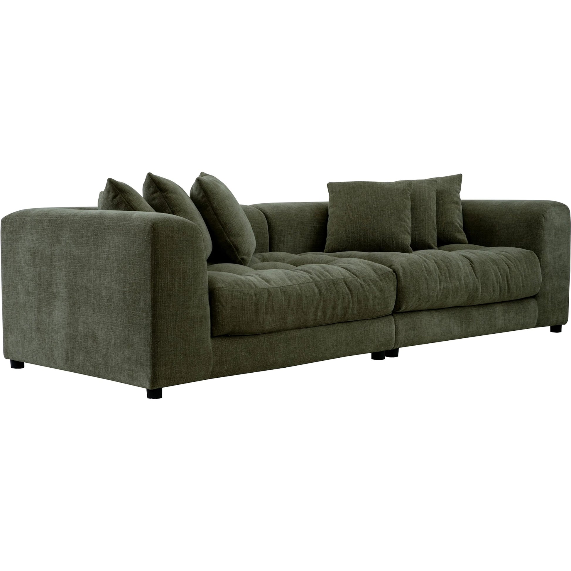 Davie Sofa by Moe's Home Collection. Made from 100% polyester, foam core with 70% feather, 30% fibre fill, solid wood, plywood frame, plastic leg in a eclectic & global style.