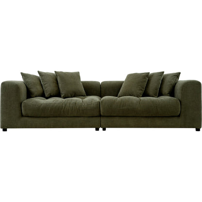 Davie Sofa by Moe's Home Collection. Made from 100% polyester, foam core with 70% feather, 30% fibre fill, solid wood, plywood frame, plastic leg in a eclectic & global style.
