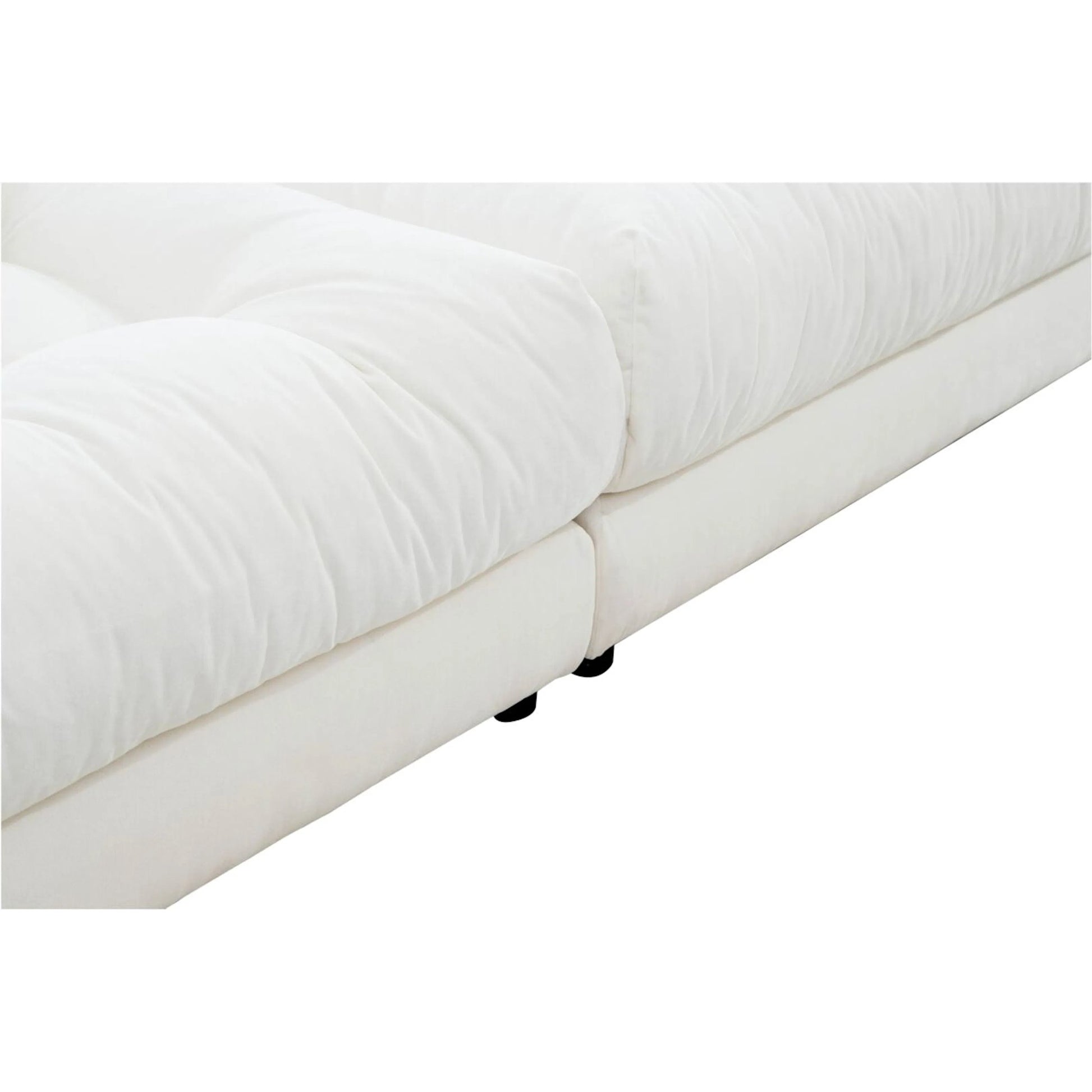 Davie Sofa by Moe's Home Collection. Made from 100% polyester, foam core with 70% feather, 30% fibre fill, solid wood, plywood frame, plastic leg in a eclectic & global style.