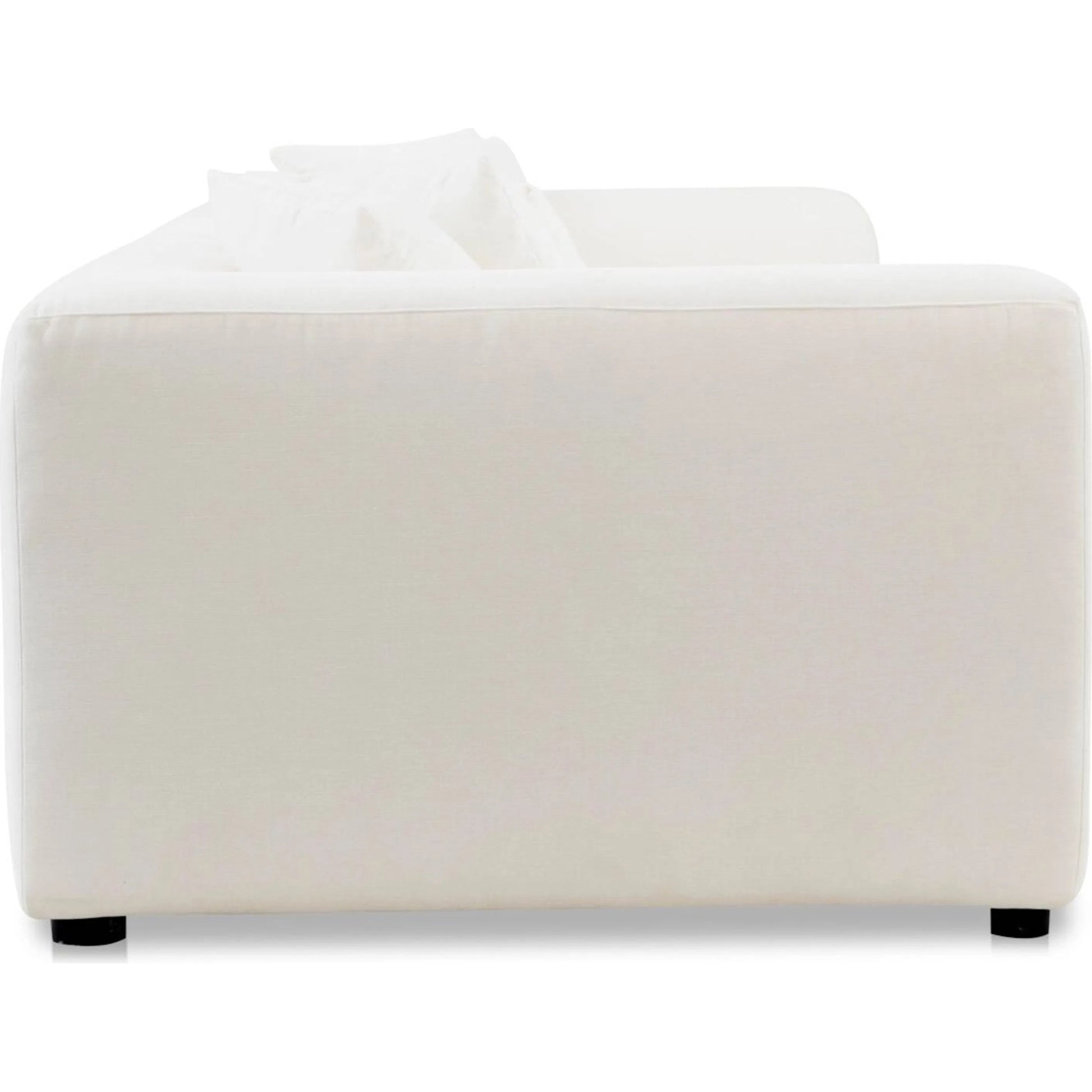 Davie Sofa by Moe's Home Collection. Made from 100% polyester, foam core with 70% feather, 30% fibre fill, solid wood, plywood frame, plastic leg in a eclectic & global style.