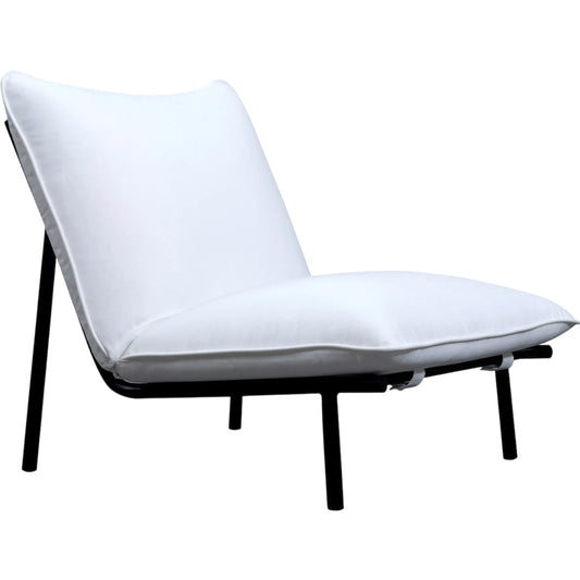 Morgan Outdoor Accent Chair by Moe's Home Collection. Made from 100% olefin fabric, quick dry foam, stainless steel frame in a unique style.
