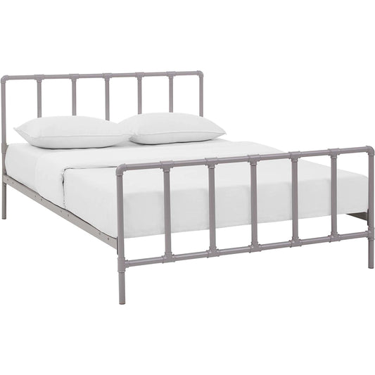 Penelope Bed by Evans & Londeen. Made from powder coated steel frame in a rustic style.