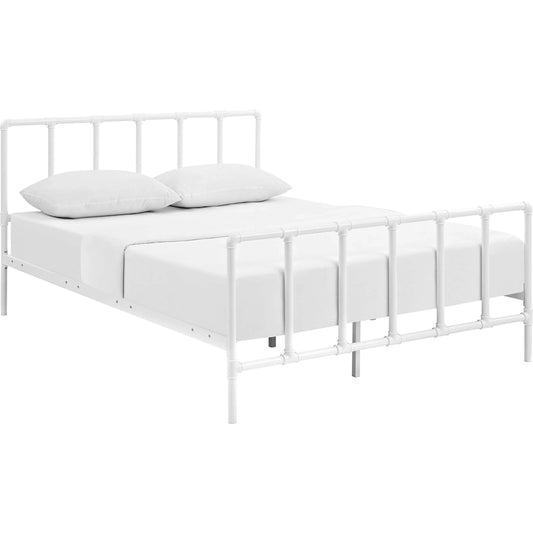 Penelope Bed by Evans & Londeen. Made from powder coated steel frame in a rustic style.