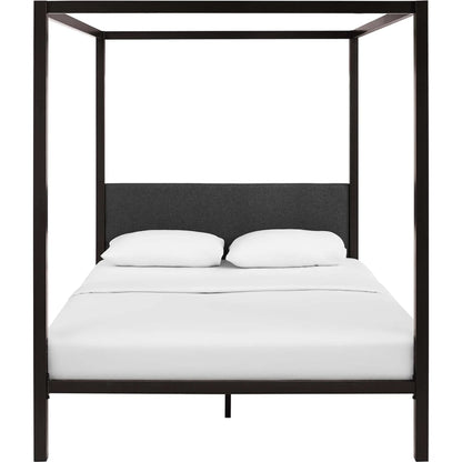 Hopedale Canopy Bed Frame by Evans & Londeen. Made from powder coated steel frame, inner size 60*81in(width is outer size ), bed weight capacity:1323 lbs in a modern style.