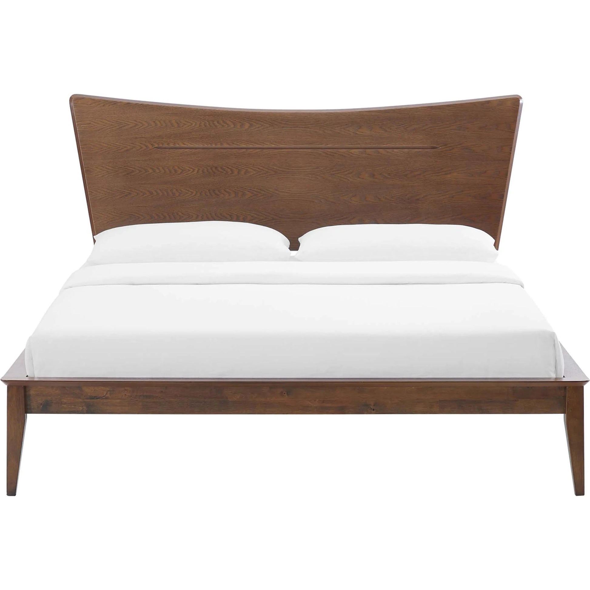 McDowell Wood Platform Bed by Evans & Londeen in walnut. Made from unique in a modern style.