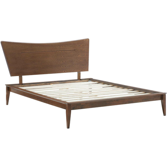 McDowell Wood Platform Bed by Evans & Londeen in walnut. Made from unique in a modern style.