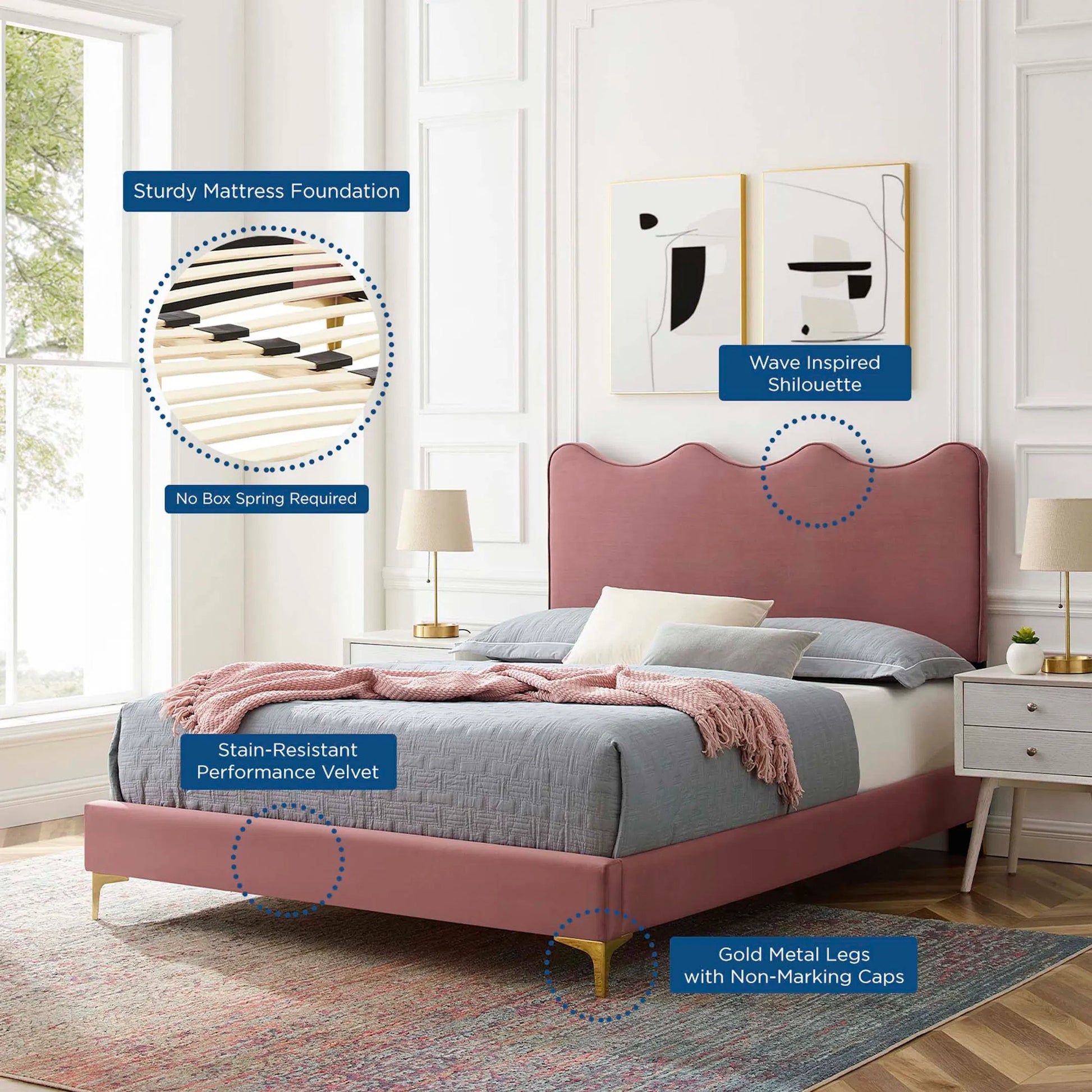 Cabarrus Platform Bed by Evans & Londeen. Made from unique in a modern style.
