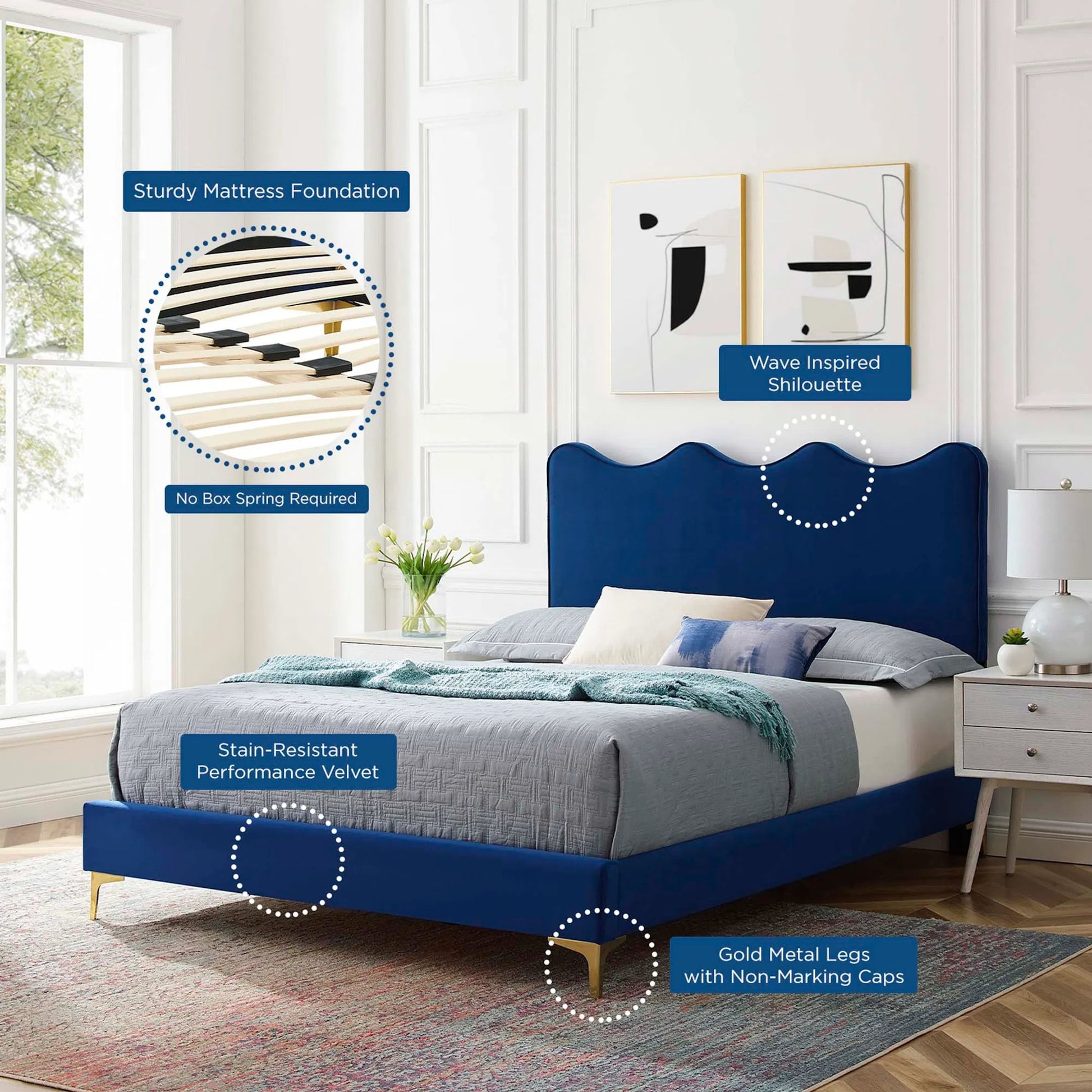 Cabarrus Platform Bed by Evans & Londeen. Made from unique in a modern style.