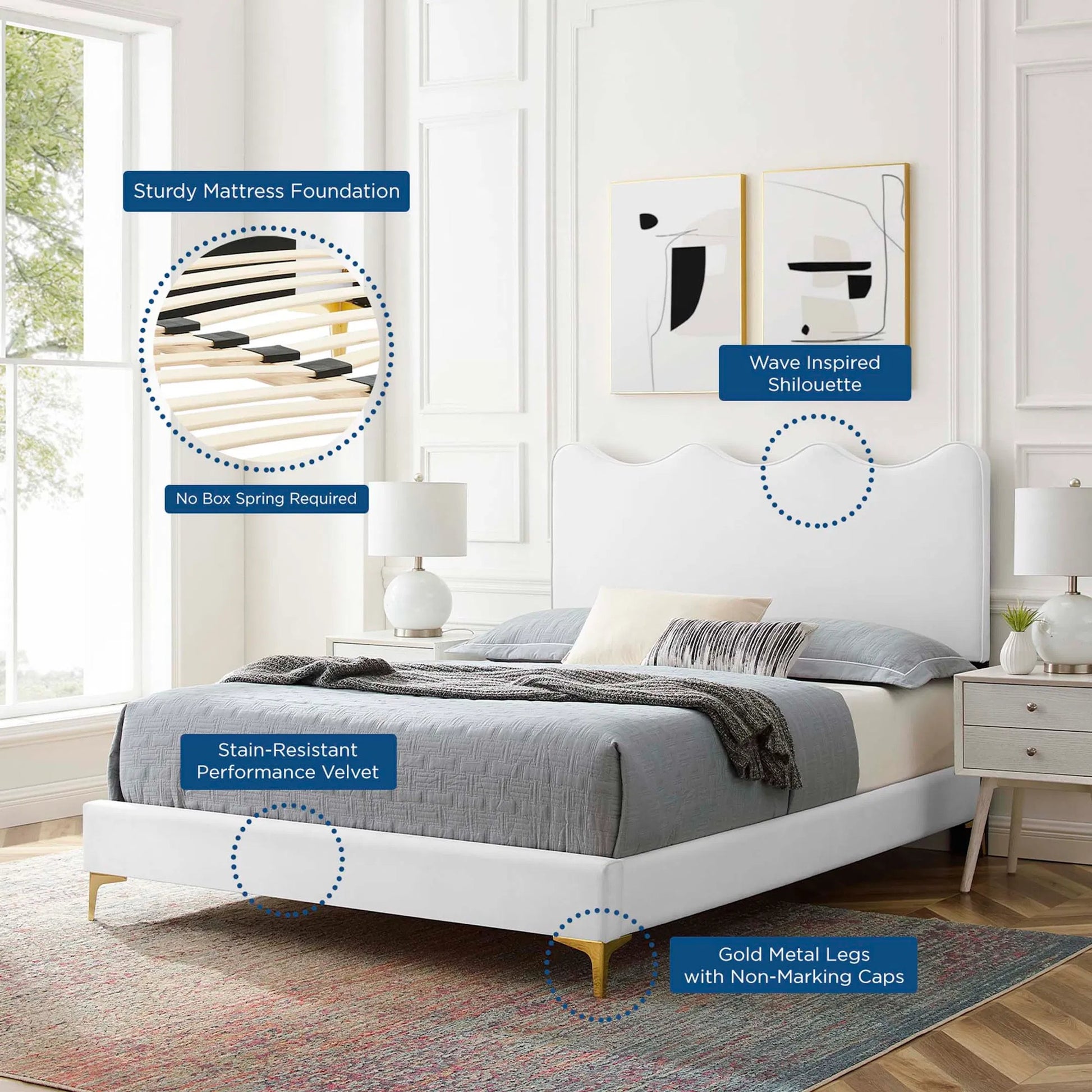 Cabarrus Platform Bed by Evans & Londeen. Made from unique in a modern style.