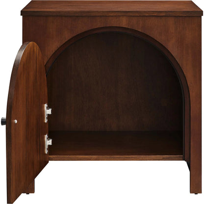 Osceola Arched Door Nightstand by Evans & Londeen in walnut. Made from unique in a transitional style.