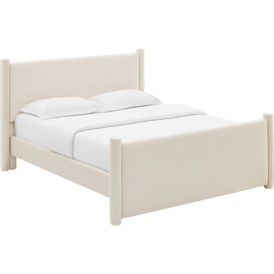 Noxubee Platform Bed by Evans & Londeen. Made from performance velvet in a unique style.