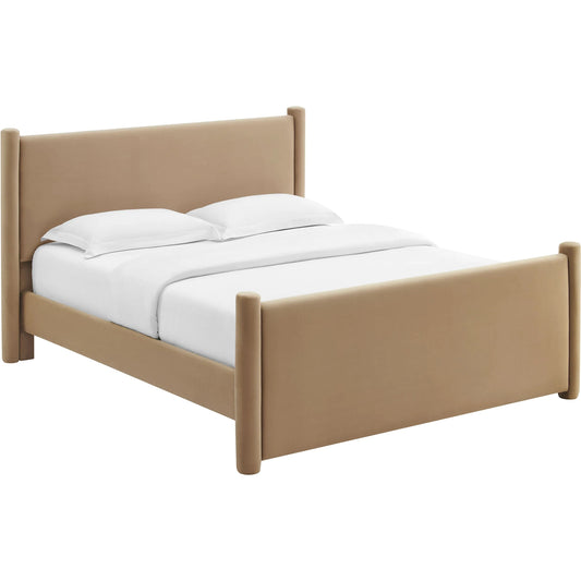 Noxubee Platform Bed by Evans & Londeen. Made from performance velvet in a unique style.