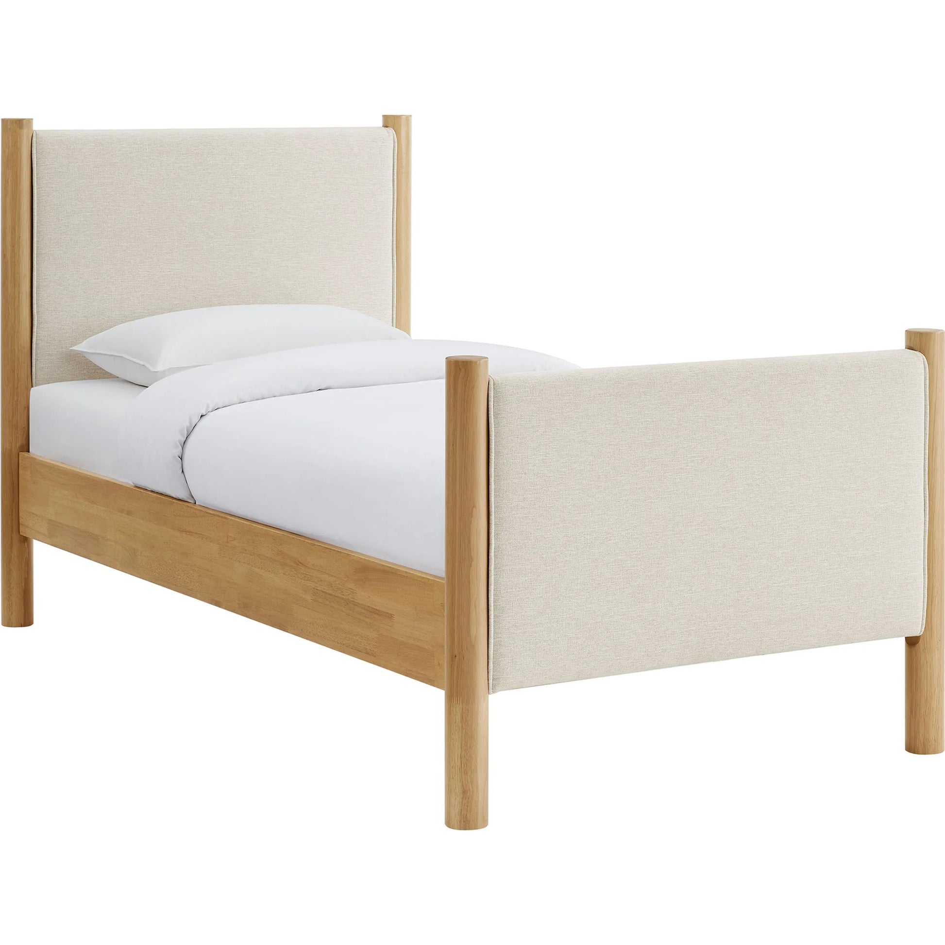 Strafford Platform Bed by Evans & Londeen. Made from fabric upholstered in a unique style.