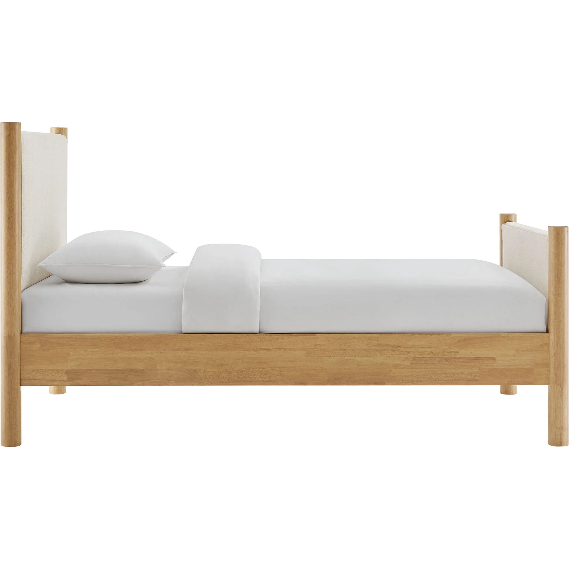 Strafford Platform Bed by Evans & Londeen. Made from fabric upholstered in a unique style.