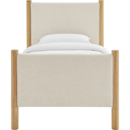 Strafford Platform Bed by Evans & Londeen. Made from fabric upholstered in a unique style.