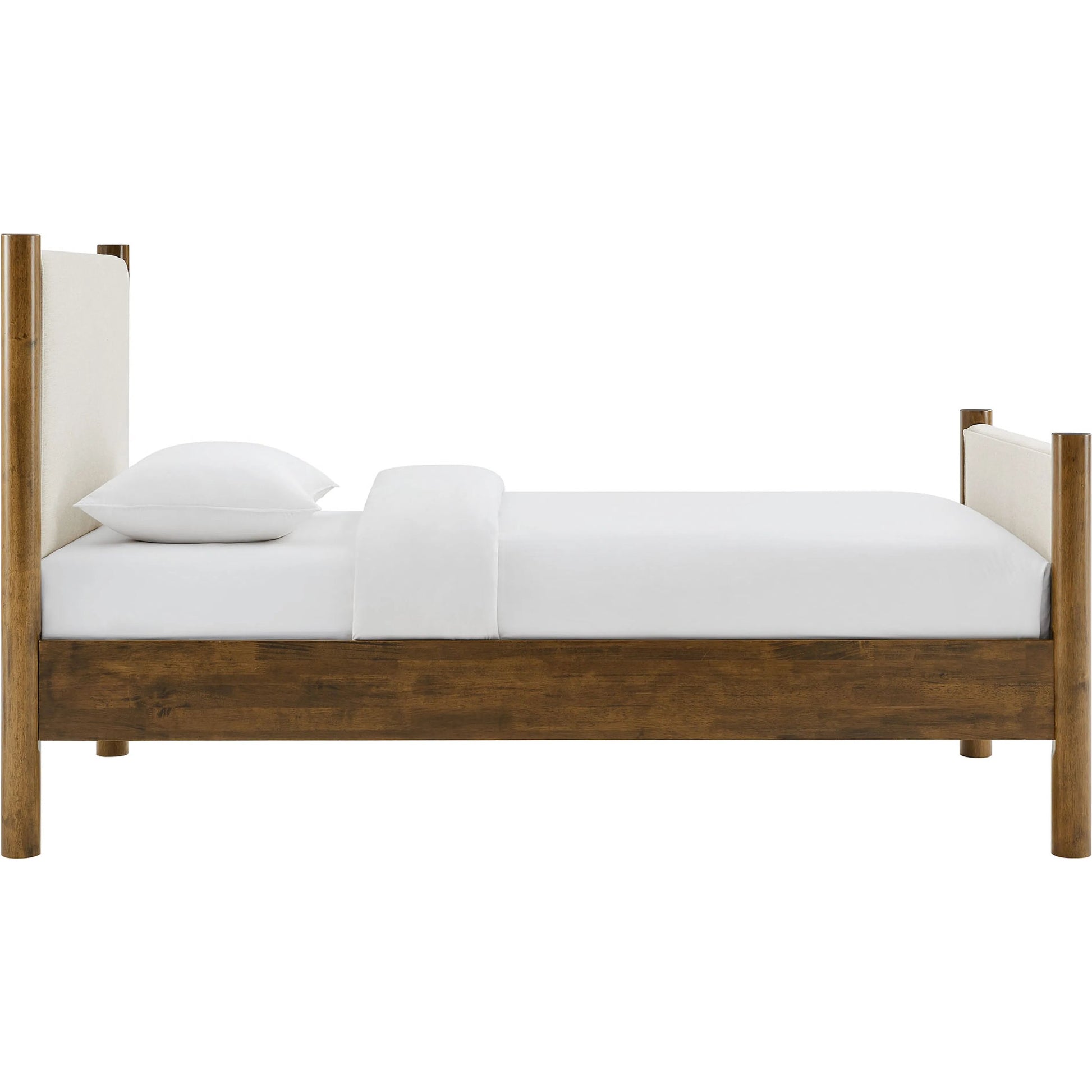 Strafford Platform Bed by Evans & Londeen. Made from fabric upholstered in a unique style.