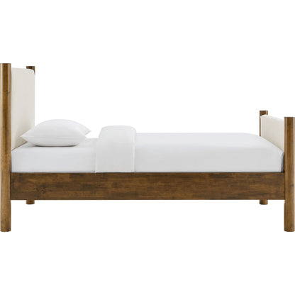 Strafford Platform Bed by Evans & Londeen. Made from fabric upholstered in a unique style.