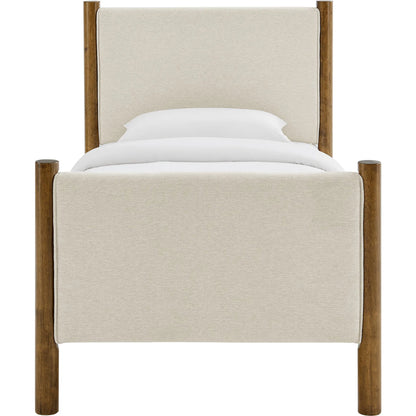 Strafford Platform Bed by Evans & Londeen. Made from fabric upholstered in a unique style.