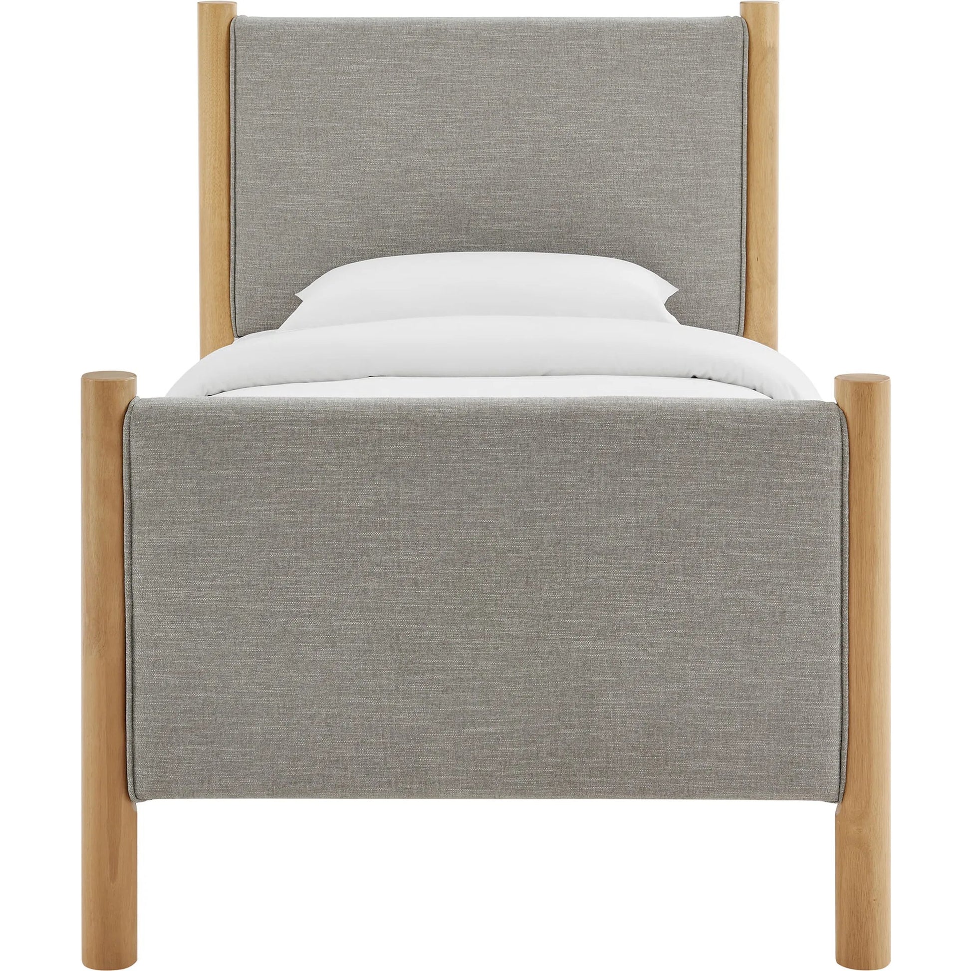 Strafford Platform Bed by Evans & Londeen. Made from fabric upholstered in a unique style.