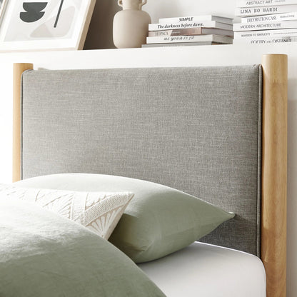 Strafford Platform Bed by Evans & Londeen. Made from fabric upholstered in a unique style.