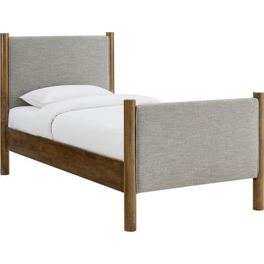 Strafford Platform Bed by Evans & Londeen. Made from fabric upholstered in a unique style.