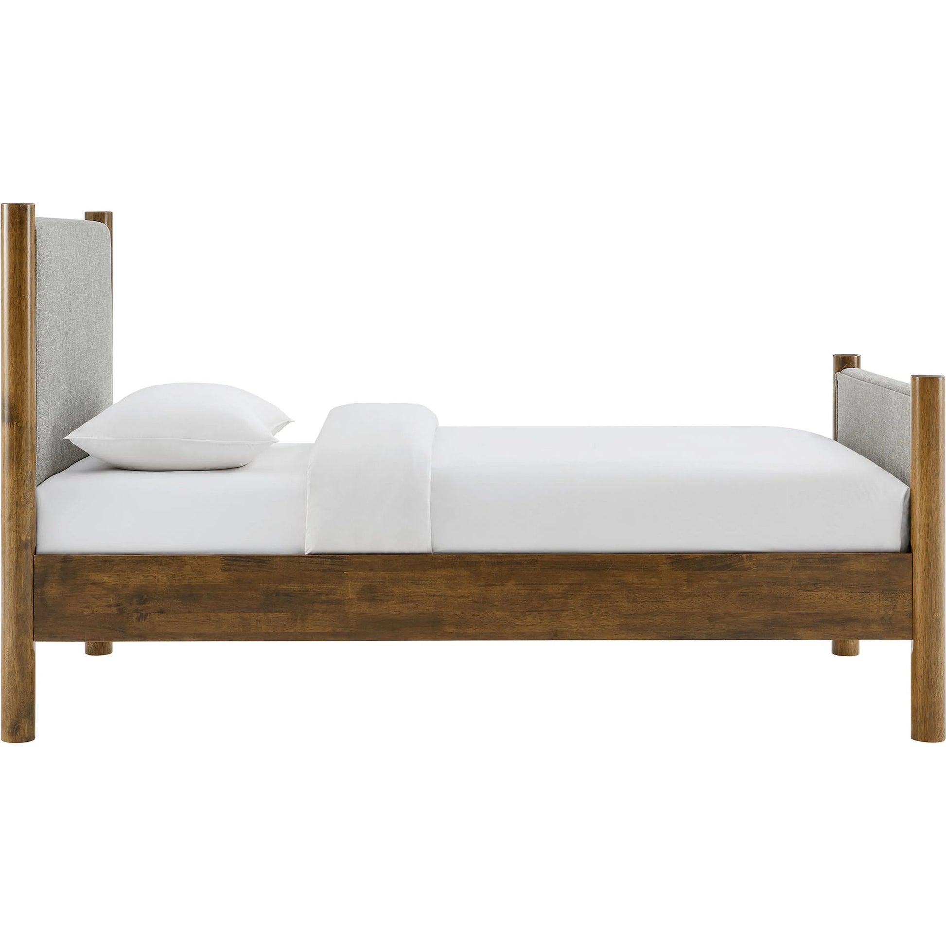 Strafford Platform Bed by Evans & Londeen. Made from fabric upholstered in a unique style.