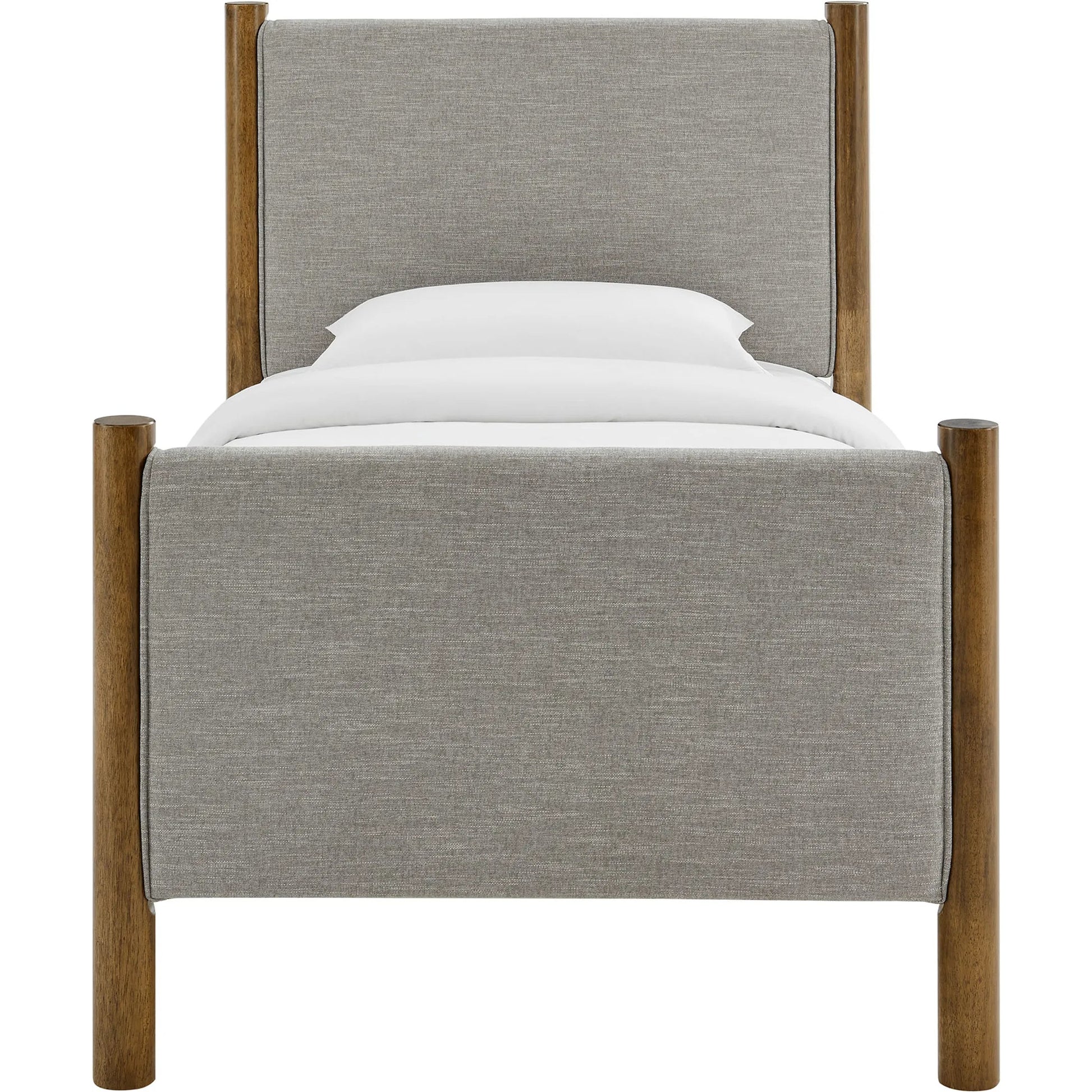 Strafford Platform Bed by Evans & Londeen. Made from fabric upholstered in a unique style.